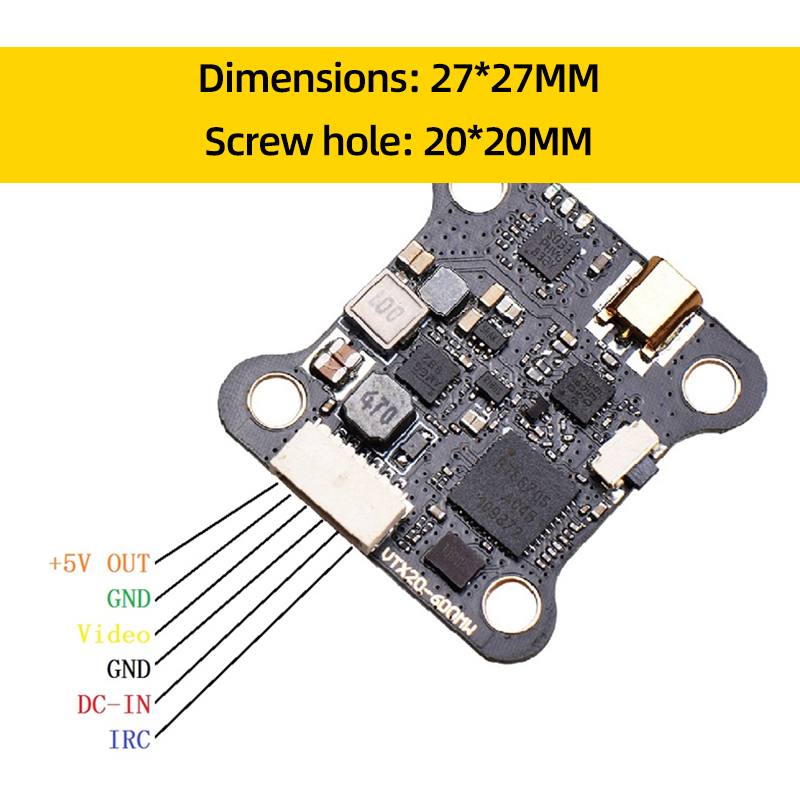 JHEMCU VTX20-600 5.8G 40CH FPV - Drone Kit Long Range avis et prix
